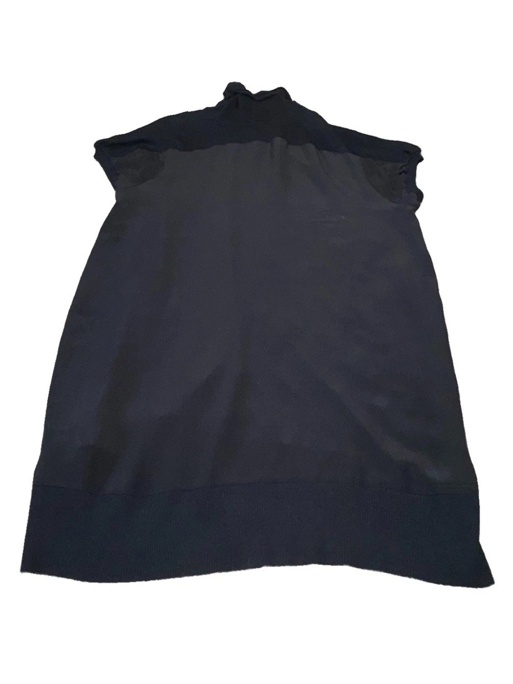 Persona Marina Rinaldi Dress L Black 100% Silk Wool Cashmere Cowl NWT $415 - Picture 13 of 14